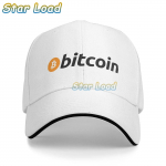 Klasikinė Bitcoin Originali beisbolo kepurė Unisex moterims Kvėpuojanti BTC kriptovaliuta tėčio kepurė Sportinė unisex One Size