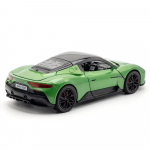 1/24 Maserati MC20 lydinio sportinio automobilio modelio automobilis, liejamas metalinis auk&scaron;tos simuliacijos kolekcijos sūpynės su garsu ir &scaron;viesa, atitraukiamas žaislinis automobilis, dovana vaikams pilka
