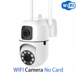 LS VISION 8MP dvigubo objektyvo IP kamera Dviejų ekranų WiFi kameros PTZ lauko spalvos naktinis automatinis sekimas CCTV saugos apsaugos stebėjimo kamera WiFi Camera
