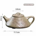 160 ml kini&scaron;kas Yixing purpurinio molio arbatinukas rankų darbo akmeninis samtelis arbatinukas arbatos plikytuvas rankomis raižytas slyvų žiedų virdulys Zisha arbatos rinkinys