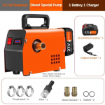 Mažas daugiafunkcinis elektrinis dyzelinis siurblys ne&scaron;iojamas rankinis dyzelinio kuro dozatorius įkraunamas alyvos įpur&scaron;kimo siurblys