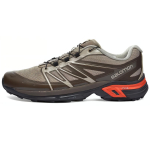 Salomon XT-Wings 2 Advanced Vintage Khaki Orange Unisex Bėgimo bateliai Ruda Ebono Raudonai-Oranžinė 412642 40