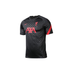 Nike Liverpool trumpomis rankovėmis treniruočių vir&scaron;utinė dalis 20/21 sezono vyri&scaron;ki vir&scaron;utiniai drabužiai Juoda CZ2685-010 S