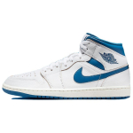 Air Jordan 1 Mid Industrial Blue Vyri&scaron;ki sportbačiai Balti FN5215-141 47.5