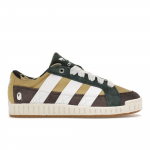 BAPE x adidas LWST Smėlio spalvos Unisex sportbačiai Rudo debesėlio balta Pagrindinė balta IE6118 47⅓