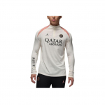 Jordan Paris Saint-Germain FW24 Dri-FIT ADV Lauko kasdienis sportinis megztinis ilgomis rankovėmis T-shirt Vyri&scaron;ki vir&scaron;utiniai drabužiai Baltas Rožinis FQ2321-111 XL