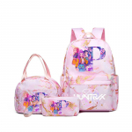 3 vnt./rinkinys KPop Demonų medžiotojos Mergaičių mokyklinis krep&scaron;ys Pietų krep&scaron;ys Pie&scaron;tukinė Studentų animacinis kuprinė Bento dėklas Ra&scaron;iklių krep&scaron;iai Mokyklinės prekės Dovana