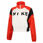 Nike Sportswear Logo Oversized Austas Lengvas Ilgomis Rankovėmis Striukė Moteri&scaron;kos striukės IH8479-133 S red