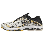 Mizuno Wave Lightning Z7 Tinklelio Smūgius Sugerianti Neslystanti Patvari Kvėpuojanti Žemakulnė Treniruočių Avalynė Unisex Sportbačiai Balti Juodi Geltoni V1GA220008 39