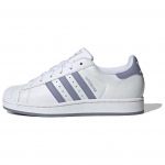 Adidas Originals Superstar 2 Klasikiniai Patogūs Patvarūs Žemi Kateboardo Batai Moteri&scaron;ki Kedai Balti Violetiniai JS1373 38⅔