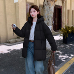 Rudens Žiemos Pa&scaron;iltinta &Scaron;ilta Parka Moterims Kasdieni&scaron;ka Miela Vientisos Spalvos Didelė Ki&scaron;enė Laisvas Gobtuvas Paltai &Scaron;varkai Vir&scaron;utiniai Drabužiai XL rožinė