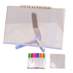 LED akrilo prane&scaron;imų lenta su 12 spalvotų žymeklių, kuriuos lengva nuvalyti. Reguliuojamo kampo trikojis USB maitinimo laidas Spalvingas &scaron;viečiantis &scaron;viesos ženklas B