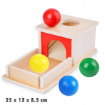 Darželis Montessori mediniai žaislai Vyniotuvas Objektų nuolatinumo dėžutė Monetų dėžutė Stalčių žaidimas Tekstilinis būgnas Mokymo priemonės Sensoriniai žaislai red