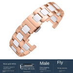 Auk&scaron;tos kokybės keraminis laikrodžio dirželis GC Guess Rossini MK laikrodžiams, 20*11mm 18*10mm 16*8mm, vyri&scaron;kas moteri&scaron;kas dirželis, laikrodžio priedai 18-10.5mm