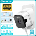 OKAM PRO PROGRAMĖLĖ HD 5MP 5X PRIARTINIMAS Belaidė lango kamera 5G WiFi Vidaus dvipusis domofonas Judesio sekimas Spalvotas naktinis matymas IP vaizdo stebėjimo sistema Camera