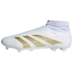 Adidas Predator League Laceless FG Day Spark Pack Unisex sportbačiai White Cloud-White Gold-Metallic IF6332 44⅔