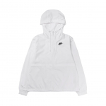 Nike Sportswear Essential Atstumianti vientisos spalvos su gobtuvu ir užtrauktuku Laisvalaikio ilgomis rankovėmis striukė Unisex Vir&scaron;utinis drabužis Baltas DM6179-100 L