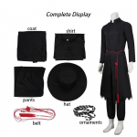 Suaugusių Berniukų Jinu Kpop Demonas Medžiotojų Cosplay Saja Berniukų Kostiumas Kaukė Uniforma Skrybėlė Idol Vaidmenų Žaidimo Apranga Helovinas Karnavalo Kostiumas Adult M black
