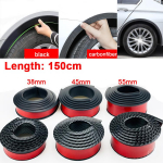 Universalus juodas anglies pluo&scaron;to sparnas, automobilio ratų antakiai, guminė apsauga, juostelės apsauga, rato arkos apdailos arkos ilgintuvas 38mm black