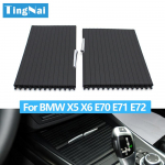 Automobilio interjeras Centrinė konsolė Vandens puodelių laikiklio dangtelio apdaila Užtrauktuko susukama uždanga BMW X5 X6 E70 E71 E72 Section B