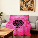 Rock Grupės H-HIM Heartagram Antklodė Super &Scaron;ilta Patogi Pliu&scaron;inė Mesti Antklodę Vaikui Namų Sofai Miegamajam Dovana 30x40in