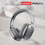 Originalios Lenovo TH60 žaidimų ausinės su mikrofonu, belaidės Bluetooth 5.4, su triuk&scaron;mo slopinimu, HD skambučiams, mažos delsos, stereo ausinės, sportui pilka