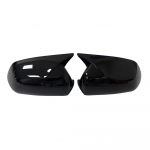 Volkswagen VW Polo 2005 2006-2009 ABS Automobilio Galinio Vaizdo &Scaron;oninio Veidrodžio Dangtelis Sparno Dangtelis I&scaron;orinis Durų Korpuso Apdailos Lipdukas Gloss Black black