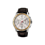 CASIO Vyri&scaron;kas standartinės serijos 47mm sidabrinis laikrodis MTP-1374L-7A MTP-1374L-7A White Dial Regular Box white