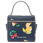 Michael Kors Sandrine Sequin Vaisių ra&scaron;to rankinė su užtrauktuku Moteri&scaron;ka rankinė Tamsiai mėlyna 35T4SD2C5L-NAVY Basic Set (Bag+Dust Bag)