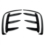 Blizgančio juodo galinio buferio oro paėmimo kanardo spoileris Mercedes Benz W176 A200 A250 A260 A45 black