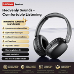 Originalios Lenovo LS106 Bluetooth 6.0 Ausinės Vir&scaron; Ausų Lengvos Belaidės Ausinės HiFi Garsas ENC Triuk&scaron;mą Panaikinantis Mikrofonas Telefonui, PC juoda