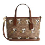 Coach CBS83-IMY3O X Peanuts Miesto Mini Rankinė Su Snoopy Spaudiniu Basic Set (Bag+Dust Bag)
