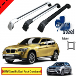 BMW X1-X6 Universalo Stogo Bėgeliai Skersiniai, Aliuminio Lydinio su Užraktu X1 All Silver One Piece