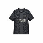 Jordan Paris Saint-Germain Bendradarbiavimas SS24 Greitai džiūstantis tiesaus kirpimo trumpomis rankovėmis Futbolo mar&scaron;kinėliai Vyri&scaron;ki Vir&scaron;utiniai drabužiai Tamsiai pilkas DX9823-069 M