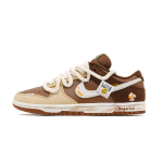 Nike Dunk Beach Abrasion Resistant Low top Skateboard Shoes Unisex White Brown HV1794-211(Team861-) 43 beige