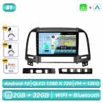 Skirta Hyundai Santa Fe 2 2006 - 2012 Android automobilio radijui Multimedia vaizdo grotuvas Navigacija GPS Carplay Jutiklinis ekranas Automobilinis stereo garsas Pažangios sistemos 4CORE 2G 32G