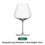BordoBalto vyno taurė Super plonaLengva jutiminė degustacija Kri&scaron;tolinė Eleganti&scaron;ka &scaron;ampano taurė Prabangi rankų pūtimo stiklinė dovanojimo dėžutei 901-1000ml