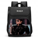 Michael Jackson Didelis vaiki&scaron;kas kuprinė Berniukų Mergaičių Mokyklinė kuprinė Vyrams Moterims Kelioninė kuprinė Patvari ir daug skyrių 28x19.5x41cm black