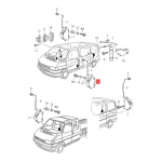 1 vnt. Automobilio centrinio durų užrakto pavaros mechanizmas 701975783 Pakeitimas VW Transporter T4 Eurovan Multivan užrakto servomotorui