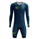 Righttrack Sport Vyri&scaron;kas dviračių kombinezonas Performance Ilgomis rankovėmis Greitai džiūstantis Apsauga nuo UV Speedsuit Trisuit Road Bike Mtb Apranga XXS blue