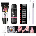 &bdquo;Poly Extention&ldquo; gelio rinkinys &bdquo;Nail Art Clear Camouflage Color&ldquo; nagų antgalio formos kristalinis UV gelis nagų gelis