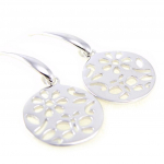Les Tr&eacute;sors De Lily [H0496] - Boucles Argent 'Chor&eacute;graphie'