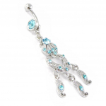 Les Tr&eacute;sors De Lily [H9385] - Body Piercing 'D&eacute;esse' turquoise turkis