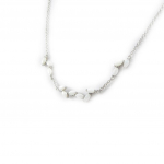 Les Tr&eacute;sors De Lily [I2594] - Collier Argent 'D&eacute;esse Opale' Blanc argent&eacute; (rhodi&eacute;) - 7 mm