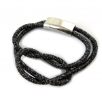 Les Tr&eacute;sors De Lily [N5431] - Bracelet Cr&eacute;ateur 'Scarlett' gris (noeud marin) juoda