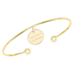 Les Tr&eacute;sors De Lily [Q7537] - Bracelet Plaqu&eacute; or 'Maman d'Amour' - 55mm- 12 mm