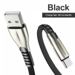 5A USB tipo C laidas Greitas įkrovimas USB C duomenų laidas Telefono įkroviklis skirtas Samsung S9 S8 Note 9 8 Huawei P20 pocophone F1 Type-C laidas 1M juoda
