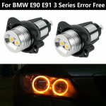 2 vnt Angel Eye Halo Marker LED lemputė be klaidų, skirta BMW E90/E91 3 serijai
