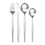 4 vnt juodų stalo įrankių rinkinys 18/10 nerūdijančio plieno indų rinkinys peilis &scaron;akutė Desertinis &scaron;auk&scaron;tas vakarienė stalo reikmenys virtuvės sidabro stalo reikmenų rinkinys sidabras