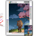 5D &bdquo;pasidaryk pats&ldquo; deimantinis paveikslas &bdquo;Genshin Klee&ldquo; kryžminio dygsnio deimantų siuvinėjimo mozaika Full Round 20X30CM